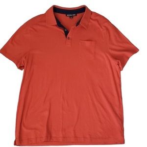 Michael Kors Men’s Dark Orange Polo Shirt Size XL!!